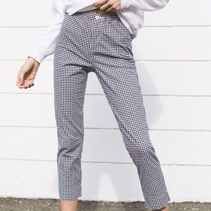 brandt melville gingham pants!!🤍🤍